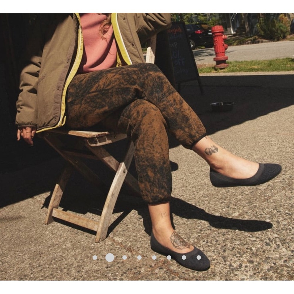 Allbirds Tree Breezers Ballet Flats Heathered Black